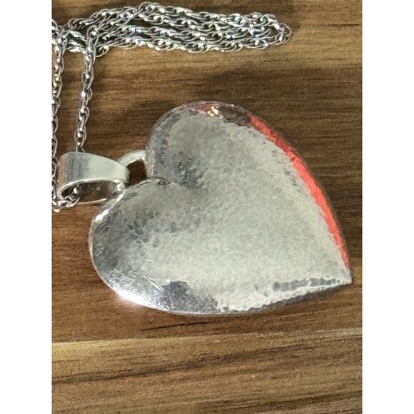 James Avery Retired RARE X-Large Puffy Heart Pendant And 21.5 Necklace 2 3/4”! - Picture 7 of 10
